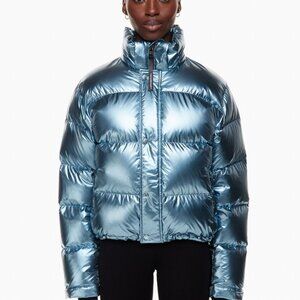Aritzia The Super Puff™ Shorty Blue Metallic – XS